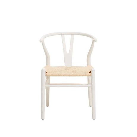 Lyon Wishbone Antique White Chair