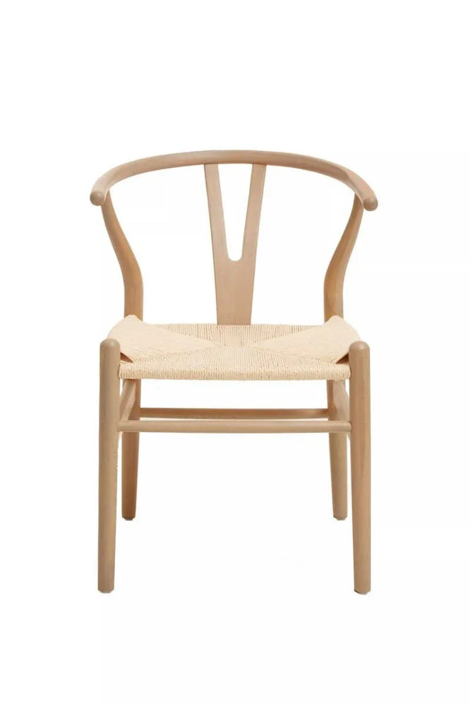 Lyon Wishbone Beech Wood Chair
