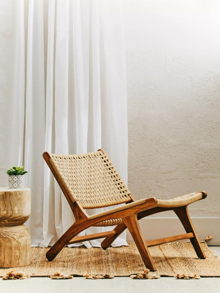 Teak Weave Lounge Chair