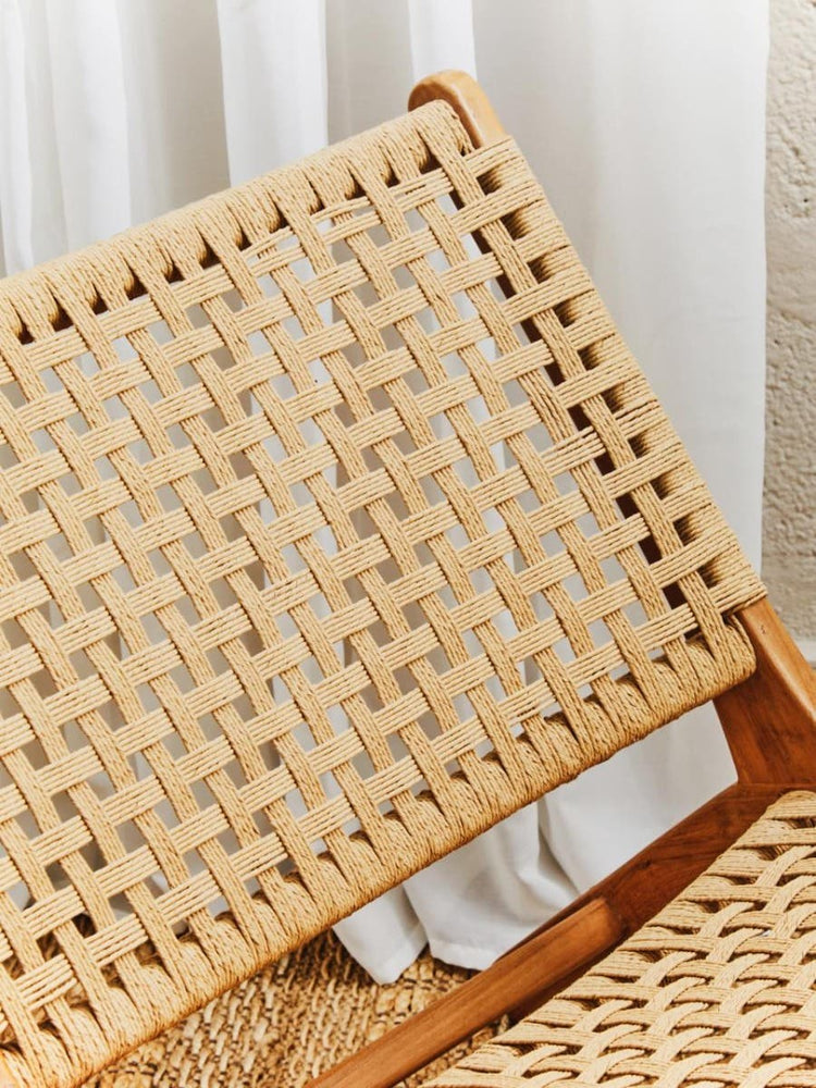 Teak Weave Lounge Chair