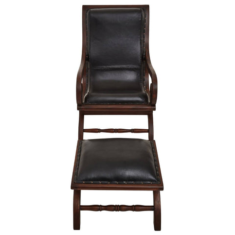 Luxe Teak Leather Lounge Set