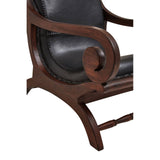 Luxe Teak Leather Lounge Set