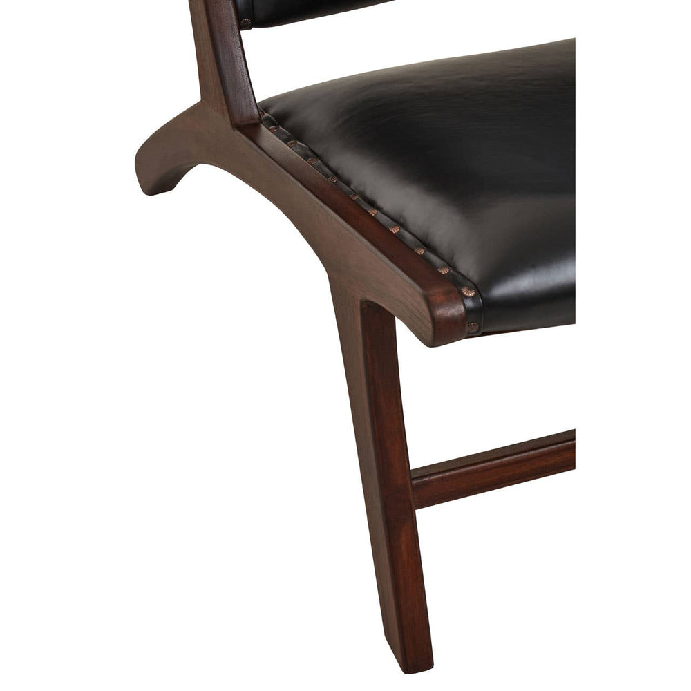 Boho Leather Lounge Chair