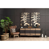 Brown leather effect chair with a winged back, featuring tufted detailing and a comfortable seat.