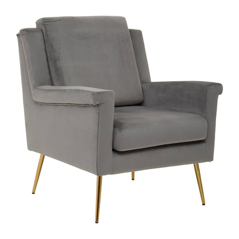 Luxe Velvet Gold Armchair
