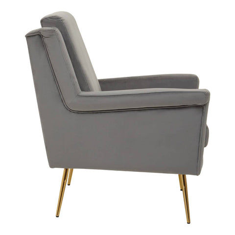 Luxe Velvet Gold Armchair