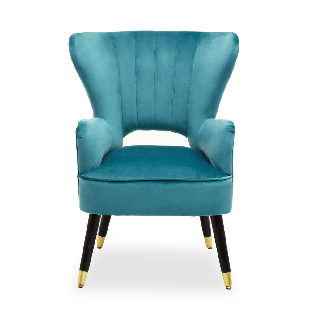 Luxe Green Velvet Accent Chair