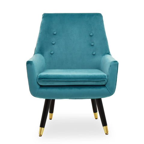 Luxe Green Velvet Accent Chair