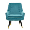 Luxe Green Velvet Accent Chair