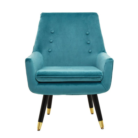 Luxe Green Velvet Accent Chair