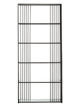 Sleek Iron Glass Bookshelf