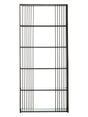 Sleek Iron Glass Bookshelf