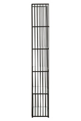 Sleek Iron Glass Bookshelf