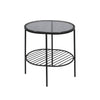 Modern Glass Iron End Table