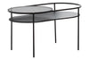 Tiered Glass Iron Side Table