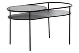 Tiered Glass Iron Side Table
