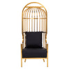 Luxe Gold Cage Chair