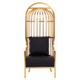Luxe Gold Cage Chair