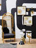 Luxe Gold Cage Chair