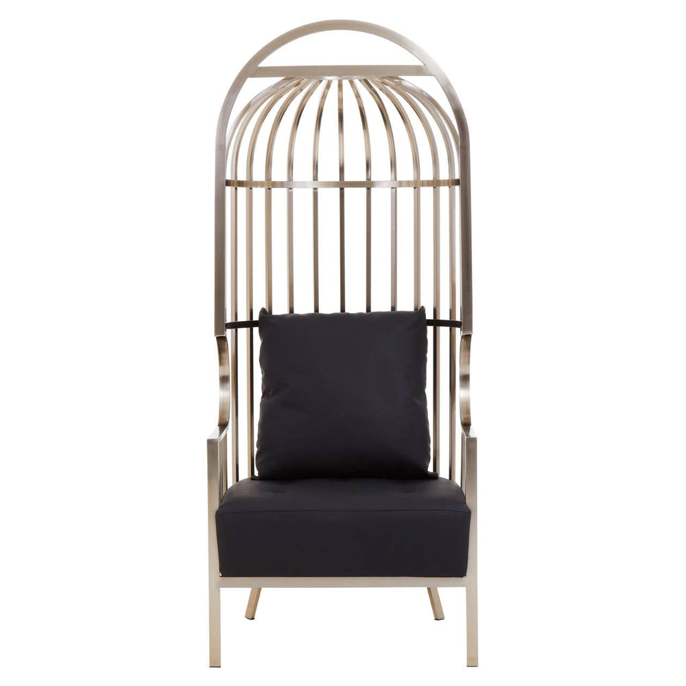 Glamour Silver Cage Chair