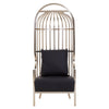Glamour Silver Cage Chair