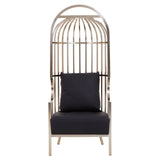Glamour Silver Cage Chair