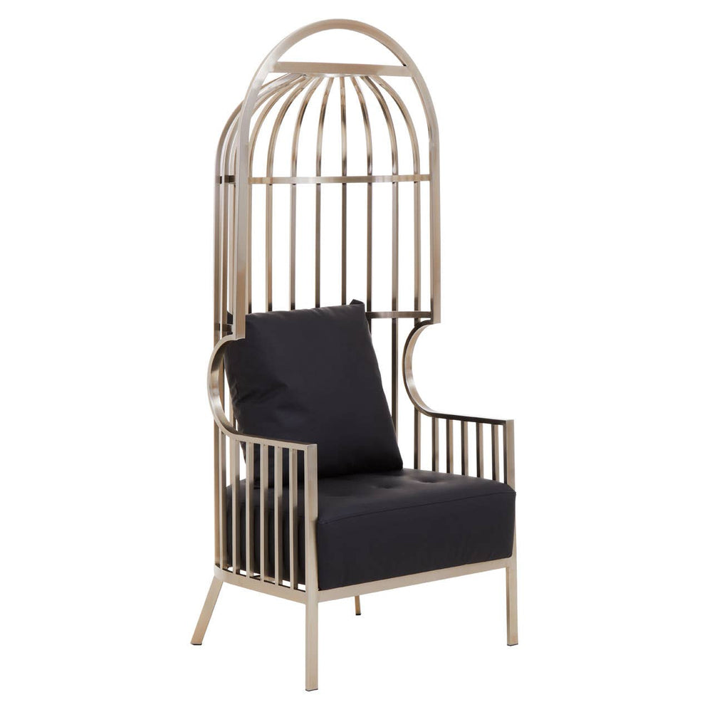 Glamour Silver Cage Chair
