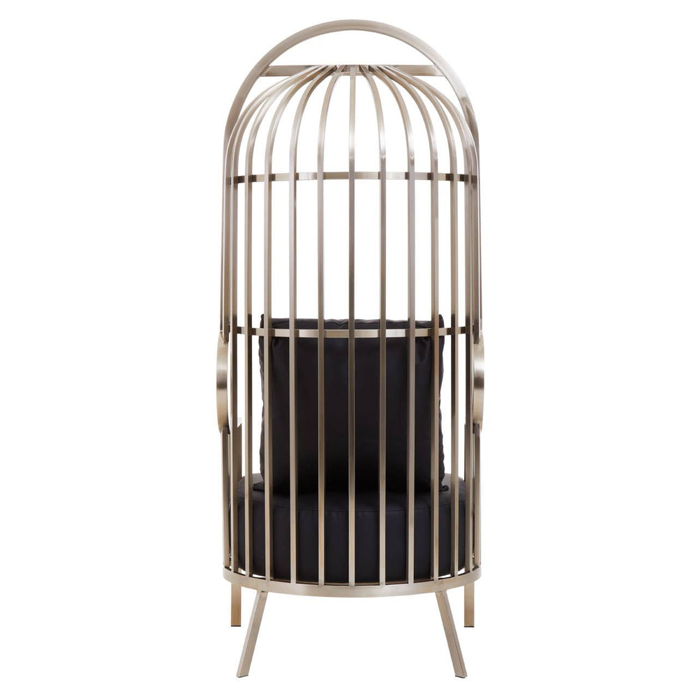 Glamour Silver Cage Chair
