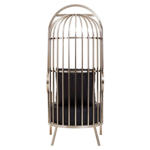Glamour Silver Cage Chair