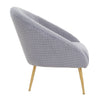 Luxe Grey Velvet Accent Chair