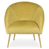 Luxe Gold Velvet Accent Chair