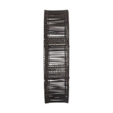 Black Rattan Wall Shelf