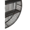 Black Rattan Wall Shelf