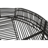 Rattan Round Side Tables Set