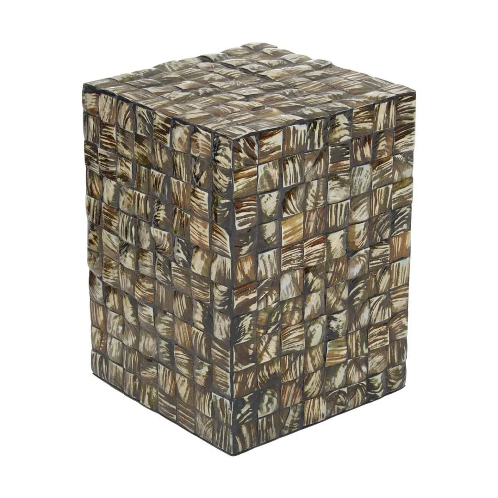Shell Inlay Square Table