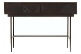 Rustic Black Console Table