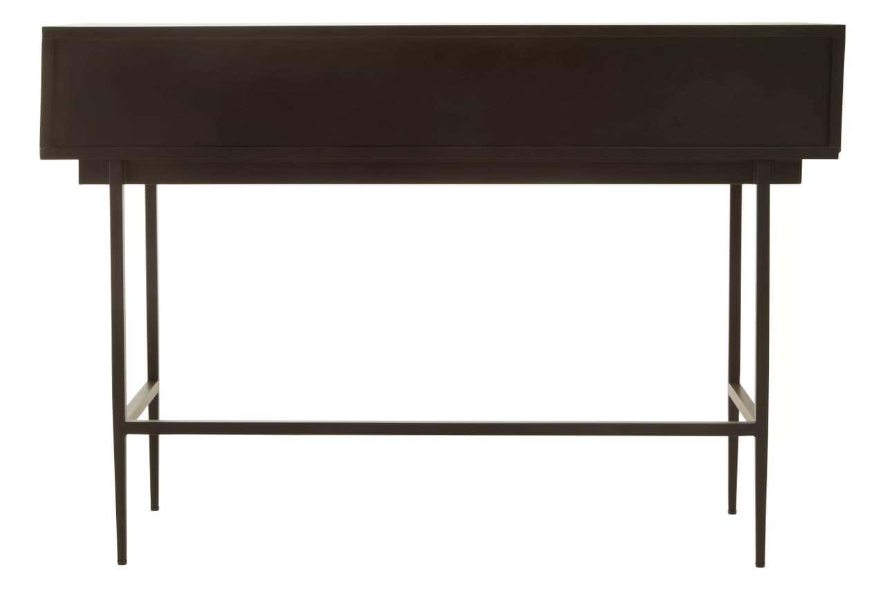 Rustic Black Console Table