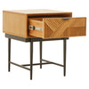 Carved Wood Side Table