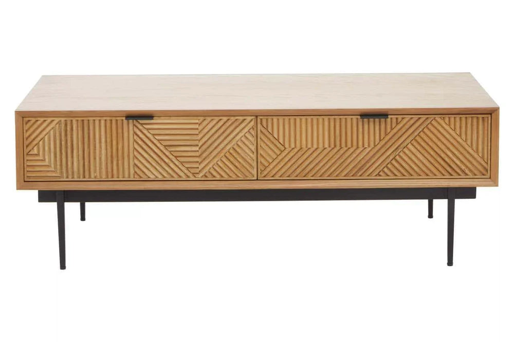 Geometric Wood Coffee Table
