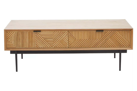 Geometric Wood Coffee Table