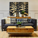 Geometric Wood Coffee Table