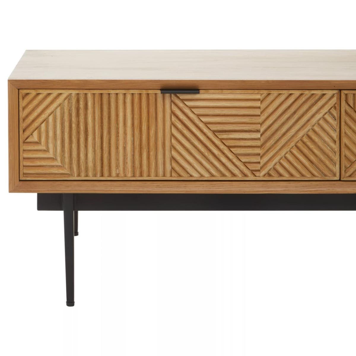 Geometric Wood Coffee Table