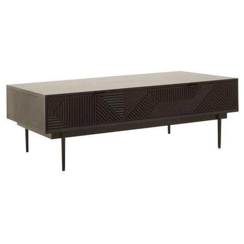 Geometric Black Coffee Table