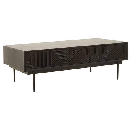 Geometric Black Coffee Table