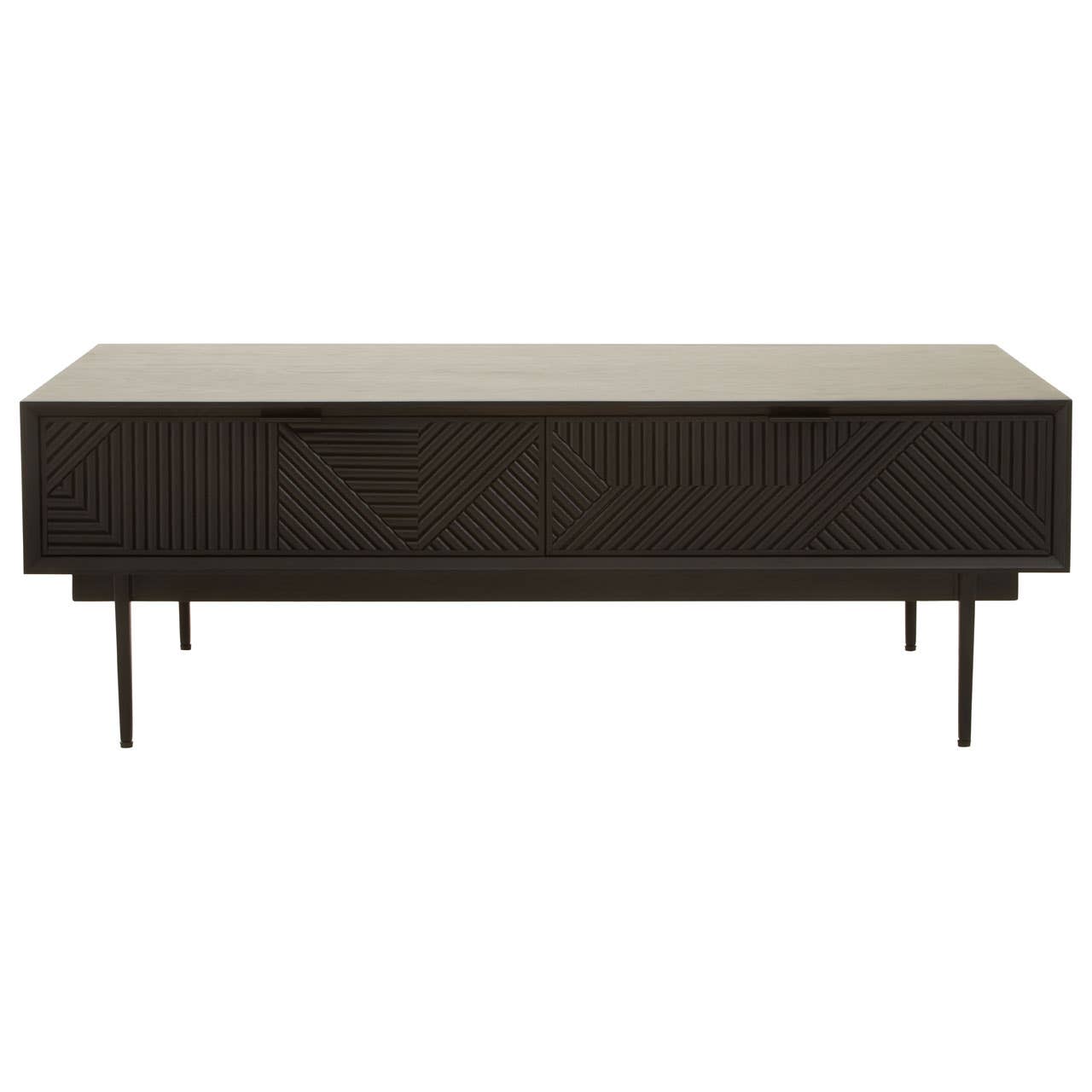 Geometric Black Coffee Table