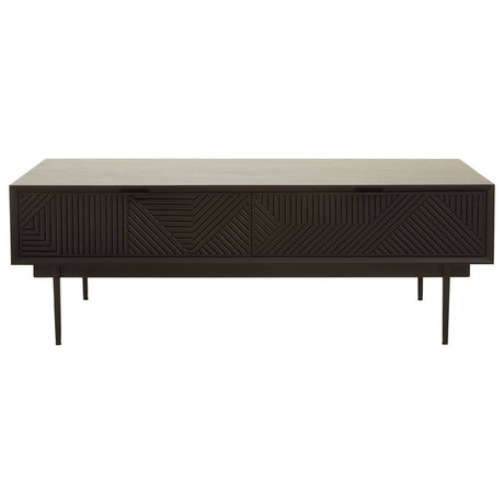 Geometric Black Coffee Table