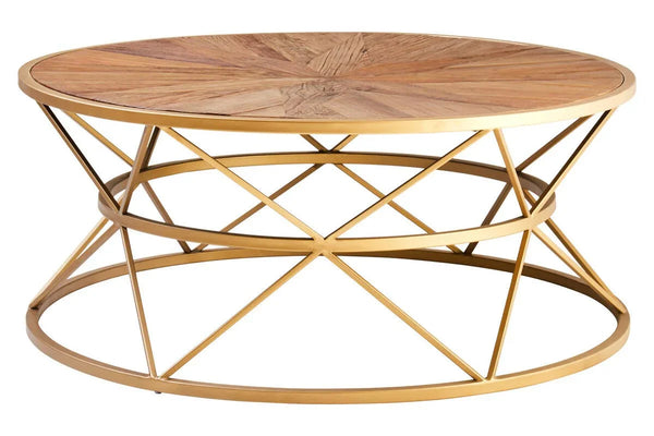 Geometric Elm Coffee Table