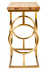 Golden Circle Console Table
