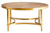 Curved Fir Wood Coffee Table