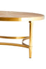 Curved Fir Wood Coffee Table